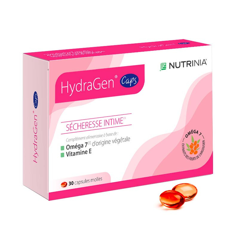 HydraGen sécheresse intime Nutrinia 30 capsules
