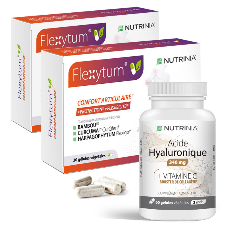 Pack Articulations - Flexytum® + Acide Hyaluronique - cure 2 mois