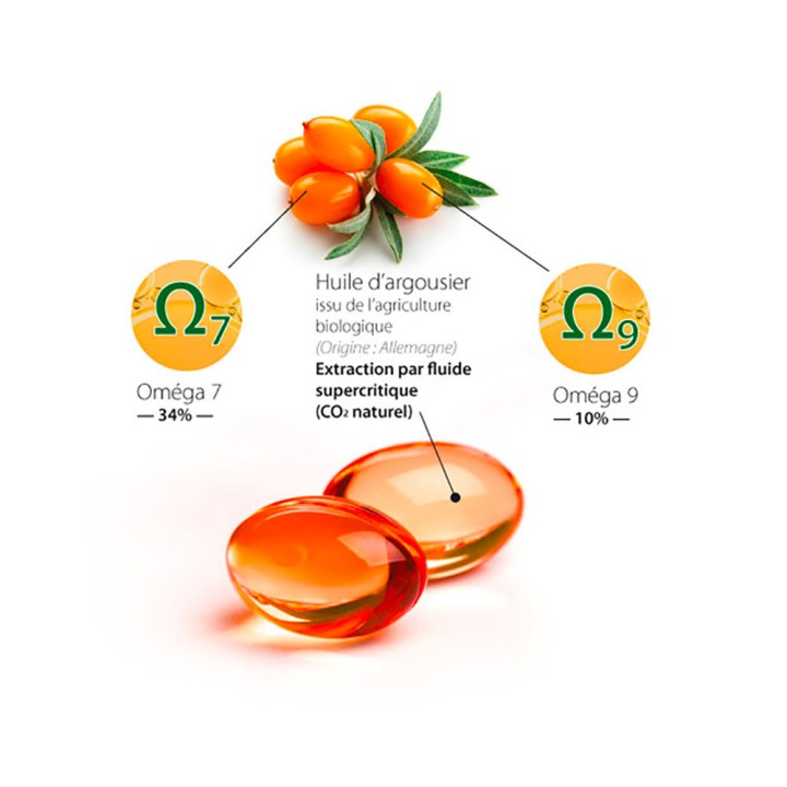 Composition ArgOméga 60 superfruit argousier bio