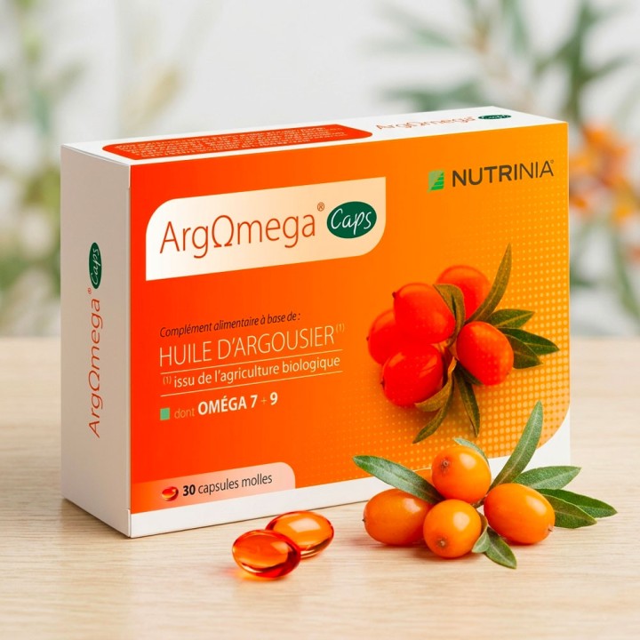 Argomega ambiance naturelle avec des baies d'argousier