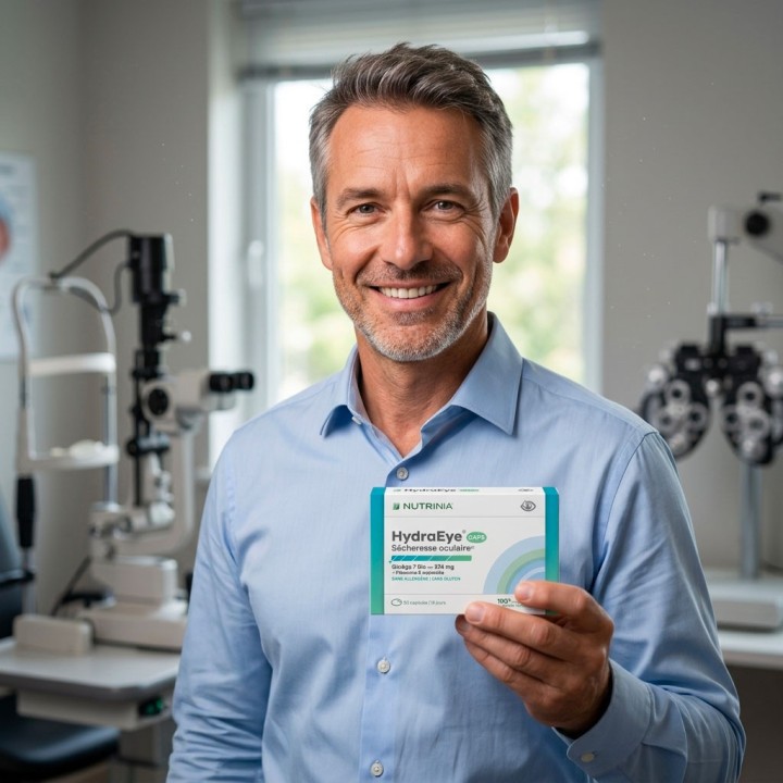 HydraEye® Sécheresse Oculaire Laboratoire NUTRINIA recommandé par les ophtalmos