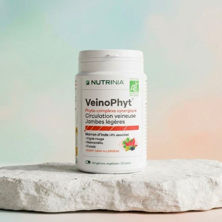VeinoPhyt® Bio — Confort veineux & jambes légères | 4 plantes bio synergiques