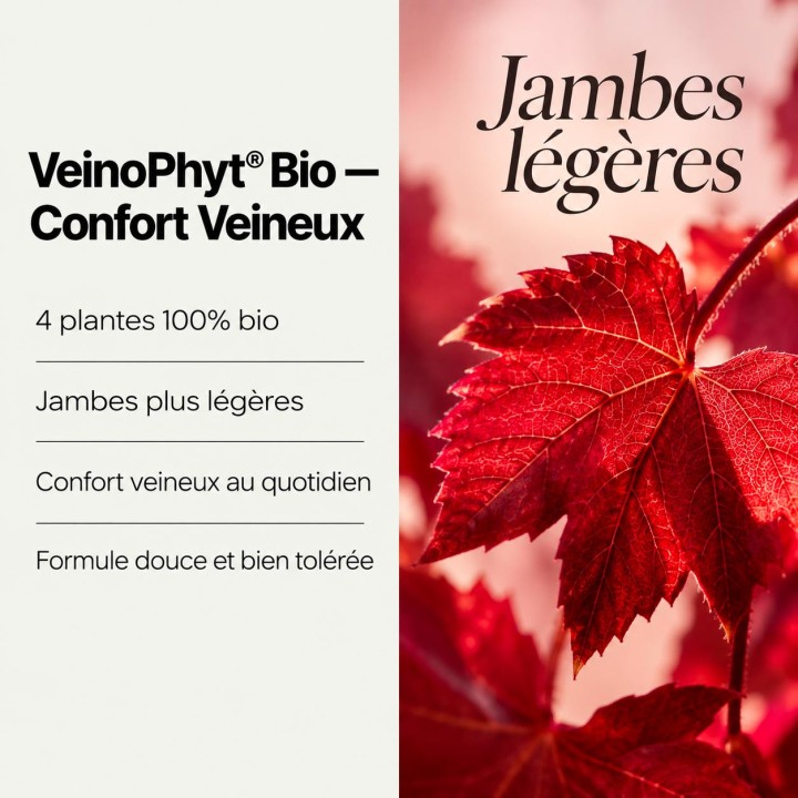 Points forts VeinoPhyt® Bio Nutrinia