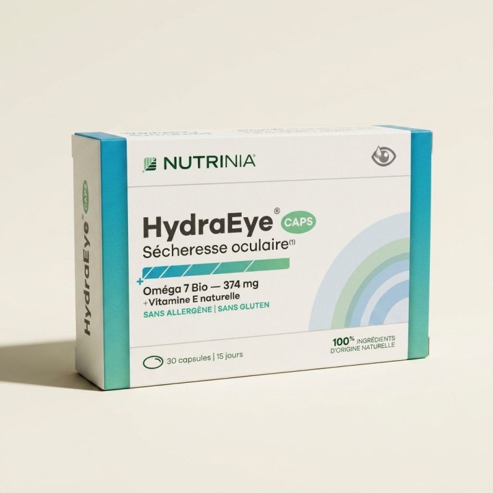 HydraEye Sécheresse Oculaire Nutrinia - Capsules sous blister pour le confort des yeux secs