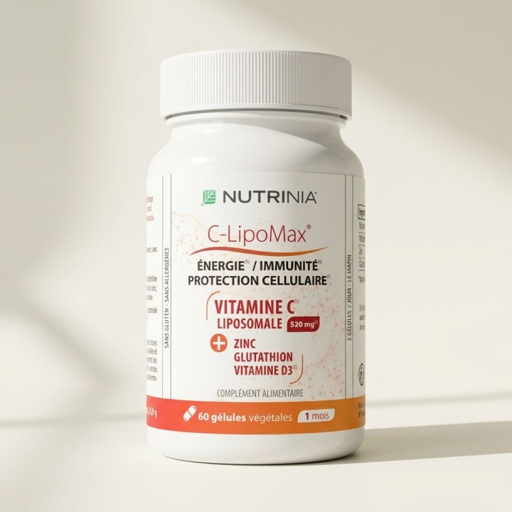 C-LipoMax Nutrinia - Vitamine C liposomale - Zinc - Vitamine D3 - Glutathion