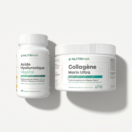 Jeunesse de la Peau — Acide Hyaluronique Végétal + Collagène Marin Ultra® Nutrinia