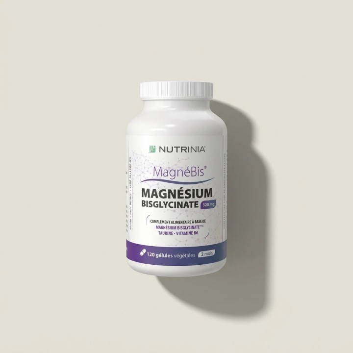 Magnésium Bisglycinate - Fatigue et Stress - MagnéBis Nutrinia