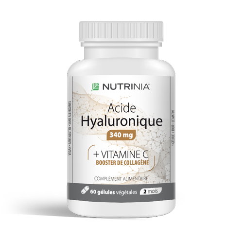 Acide hyaluronique végétal flacon 60 gélules