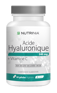 Acide hyaluronique végétal flacon 60 gélules