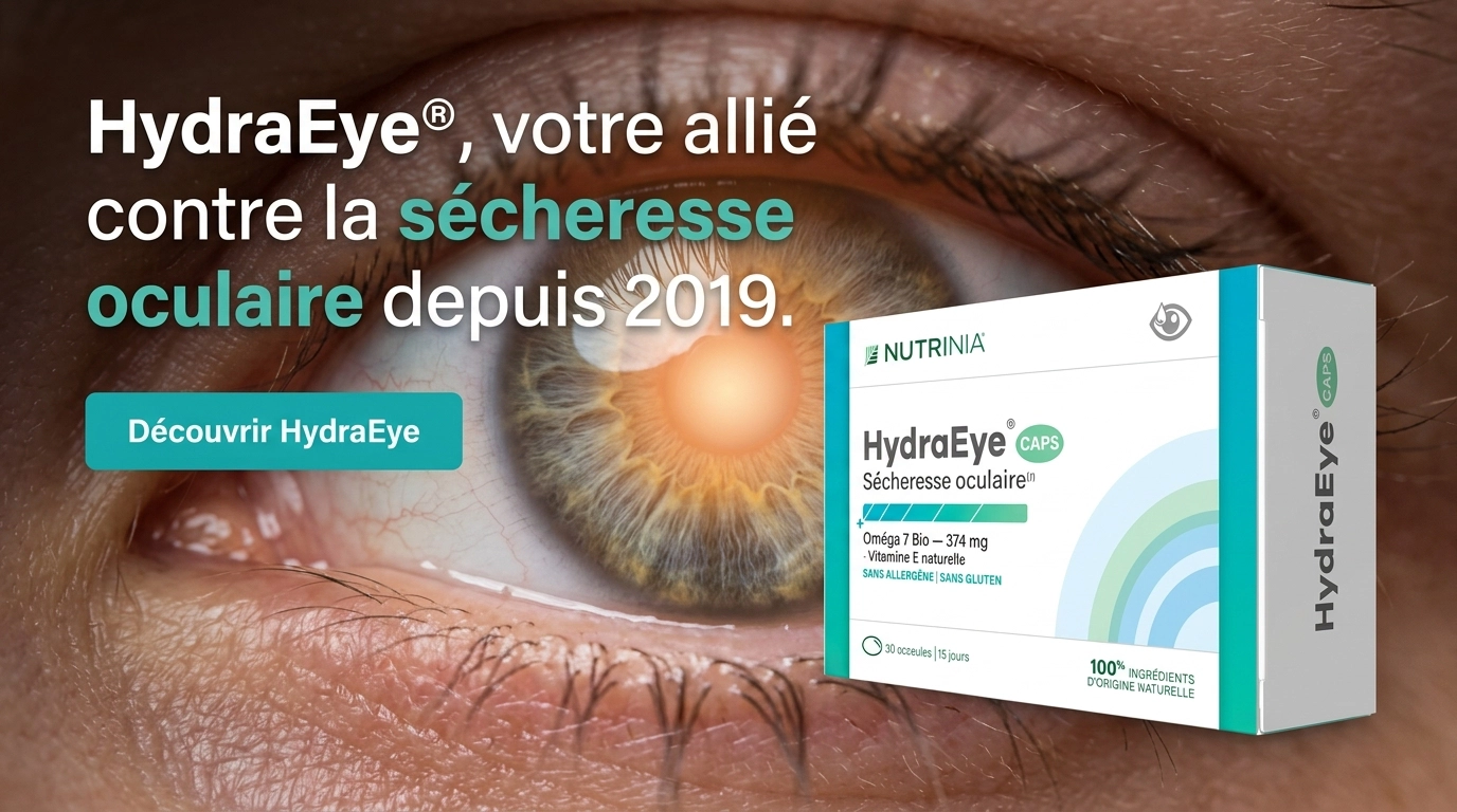 HydraEye votre allié contre la sécheresse oculaire depuis 2019
